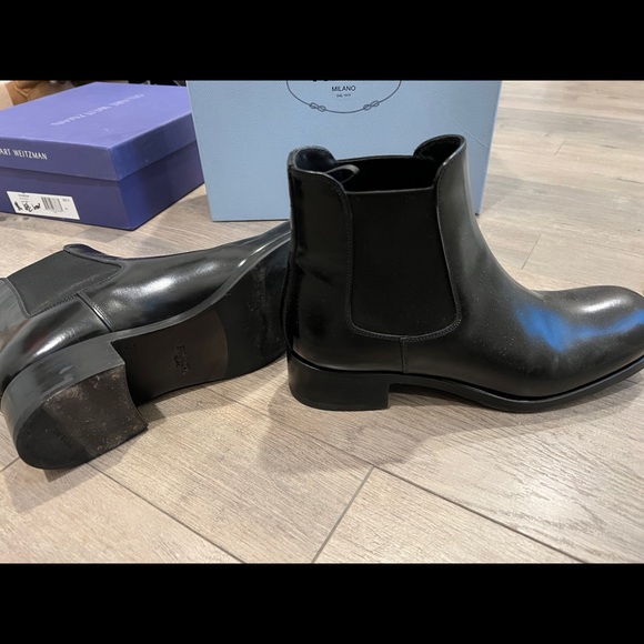 Prada leather ankle boots - Picture 4 of 6